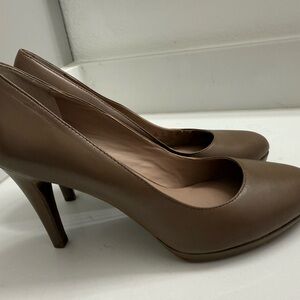 Classic Women's Taupe  High Heel Pumps